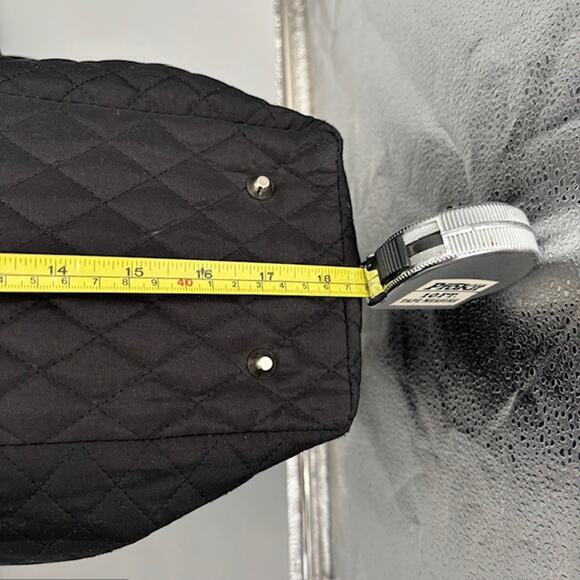 Denver Broncos Black Custom Rhinestone Logo Quilted Tote Bag Purse - Picture 7 of 13